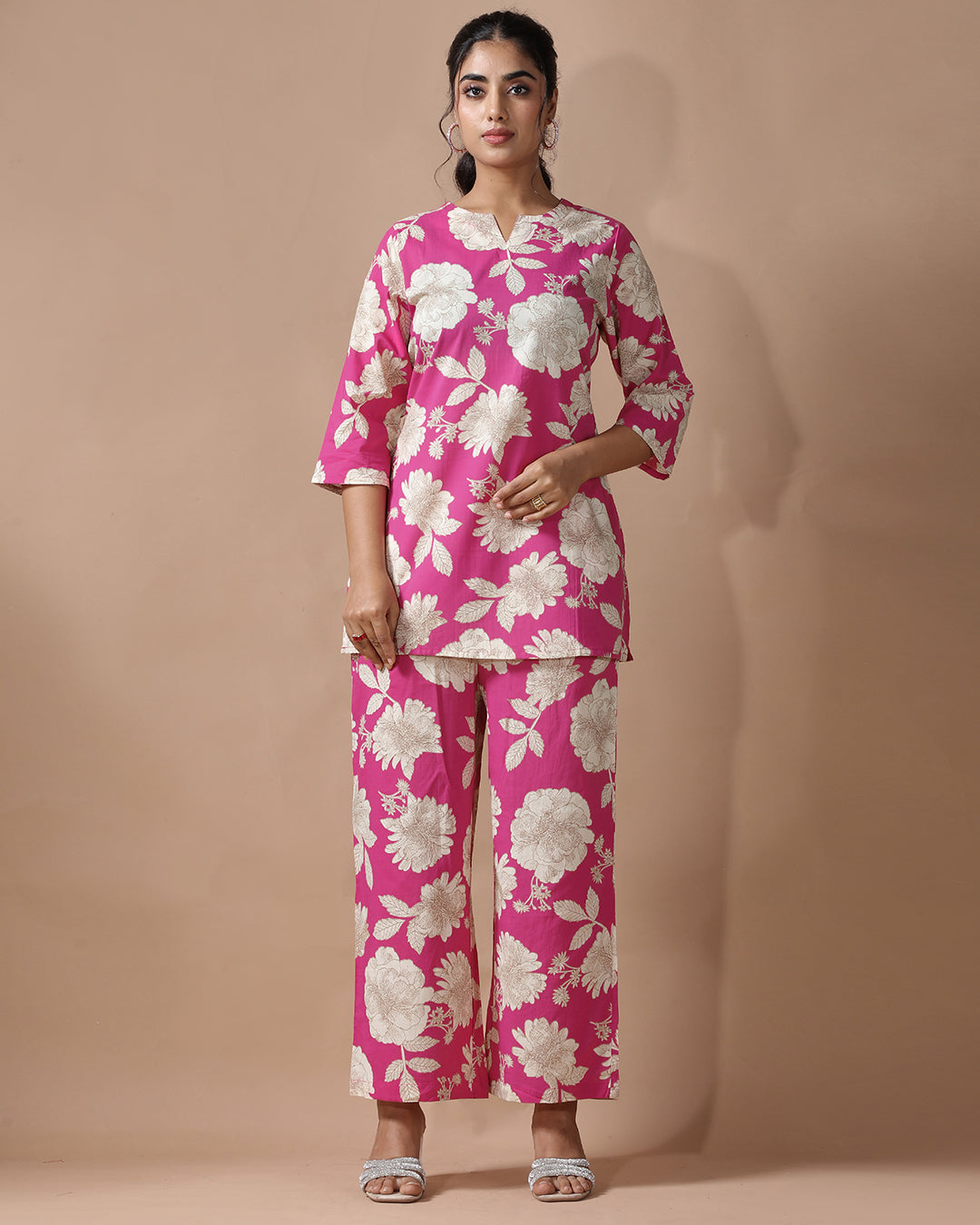 Pink Pure Cotton Co-ord Set