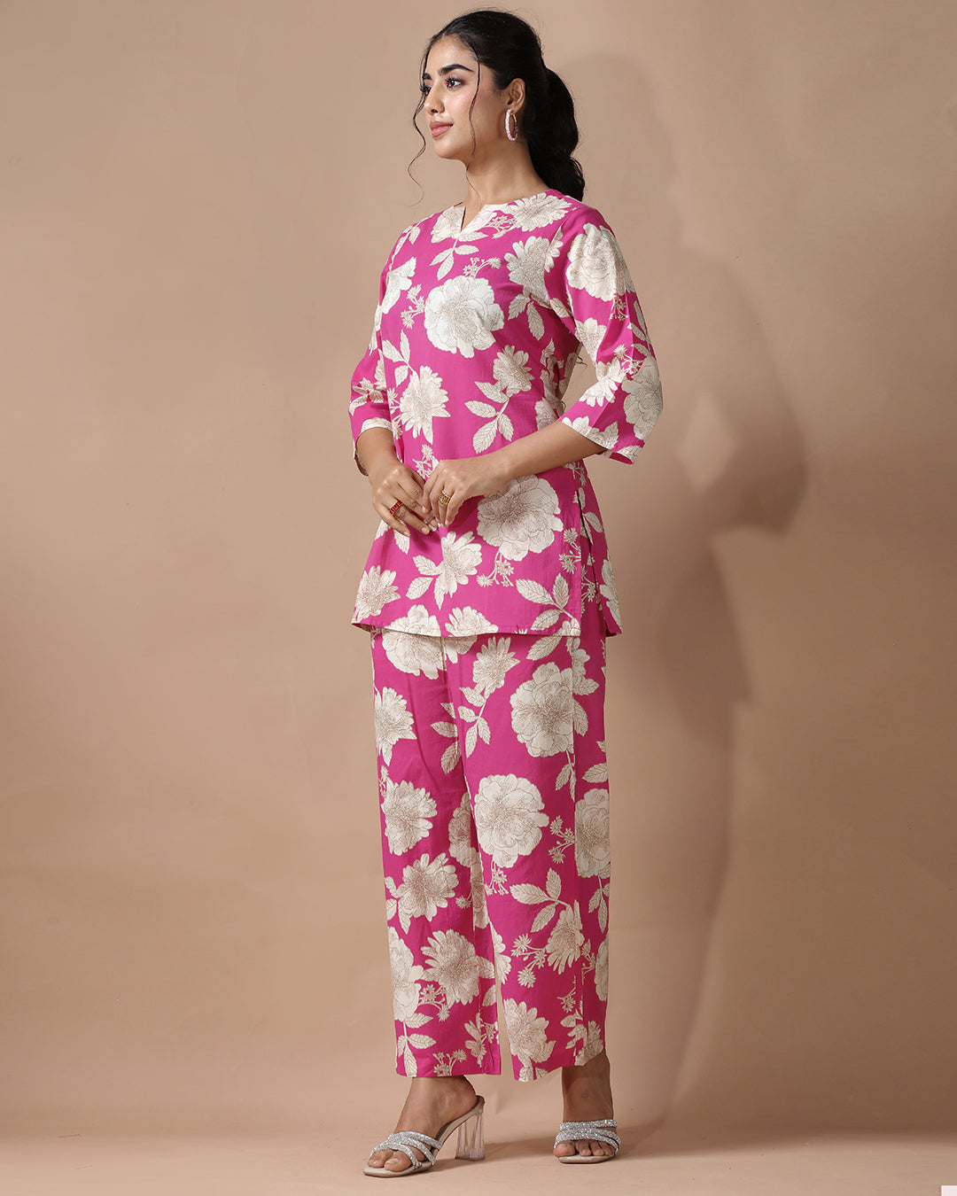 Pink Pure Cotton Co-ord Set
