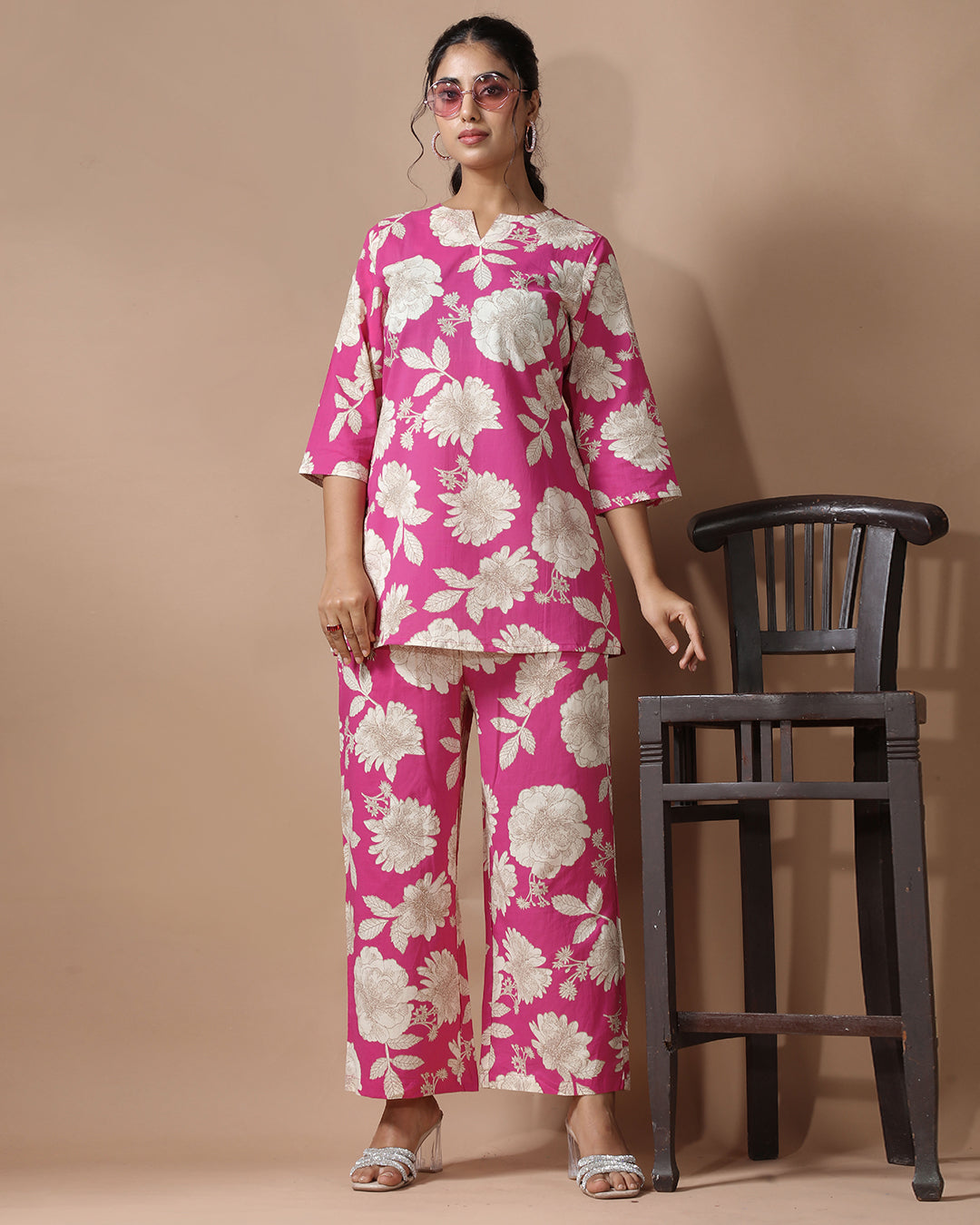 Pink Pure Cotton Co-ord Set