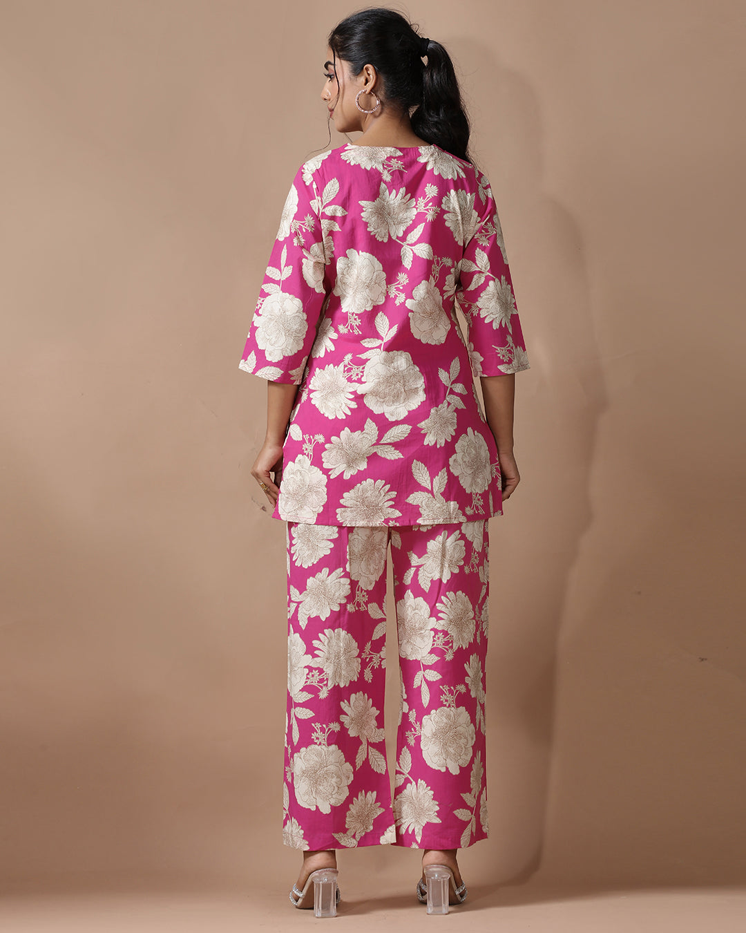 Pink Pure Cotton Co-ord Set