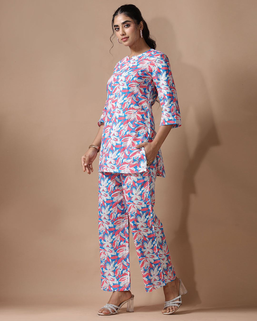 Color Pop Pure Cotton Co-ord Set