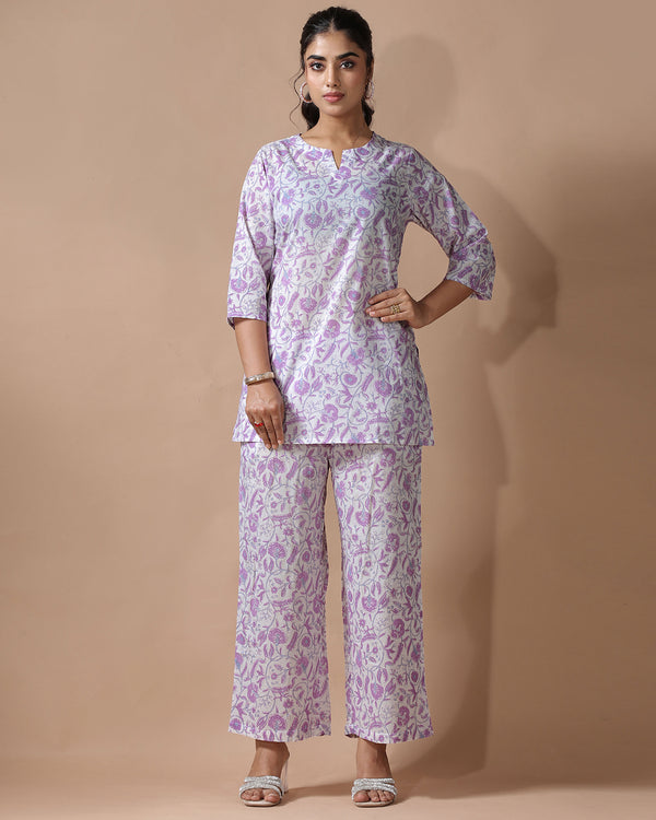 Lavender Mist Pure Cotton Co-ord Set