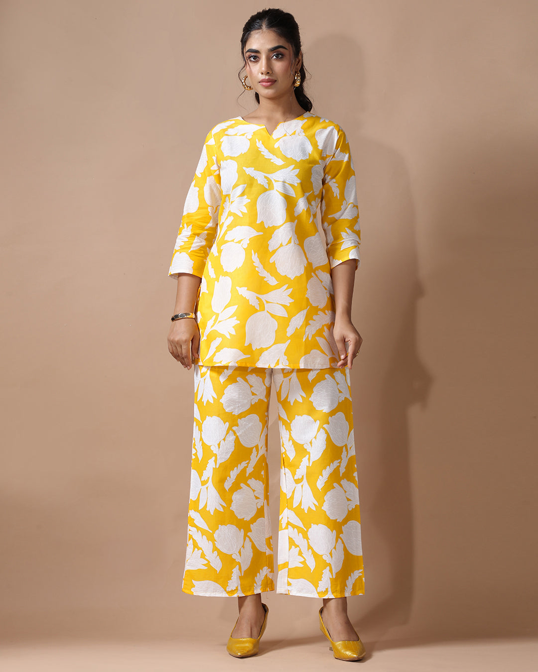 Lemon Glow Pure Cotton Co-ord Set