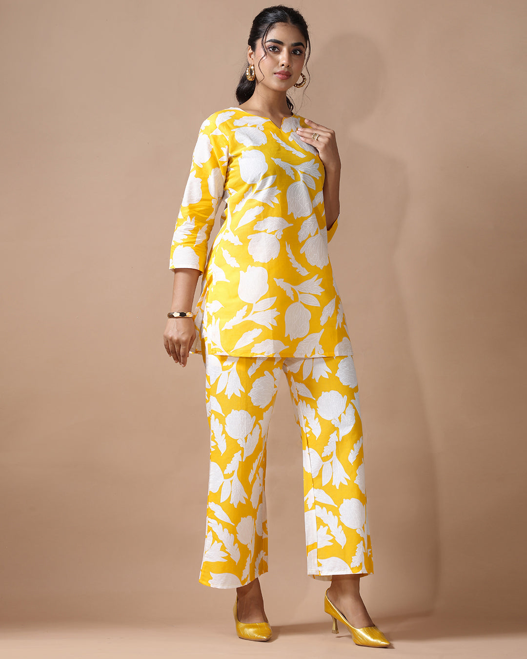 Lemon Glow Pure Cotton Co-ord Set
