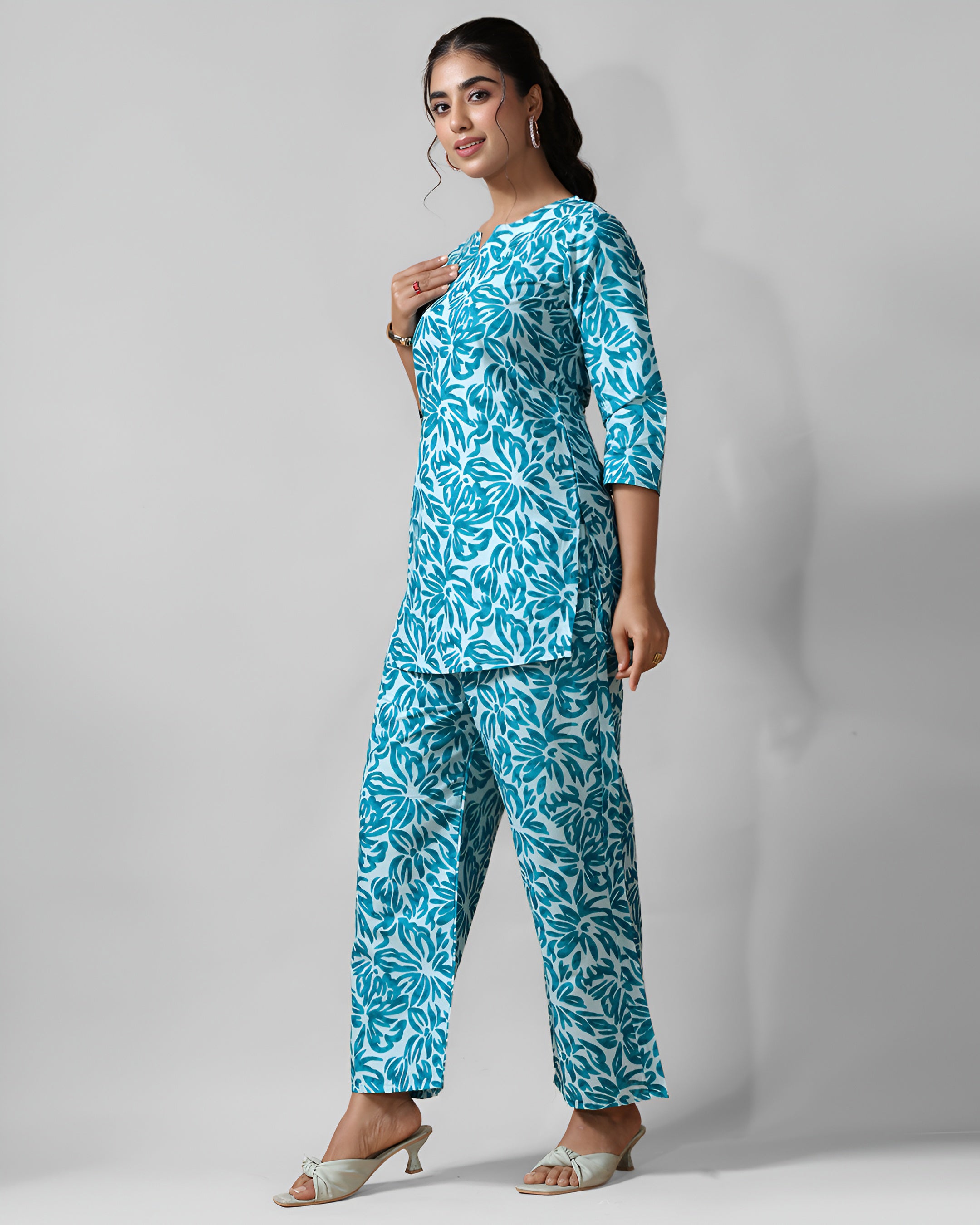 Ocean Mist Pure Cotton Co-ord Set