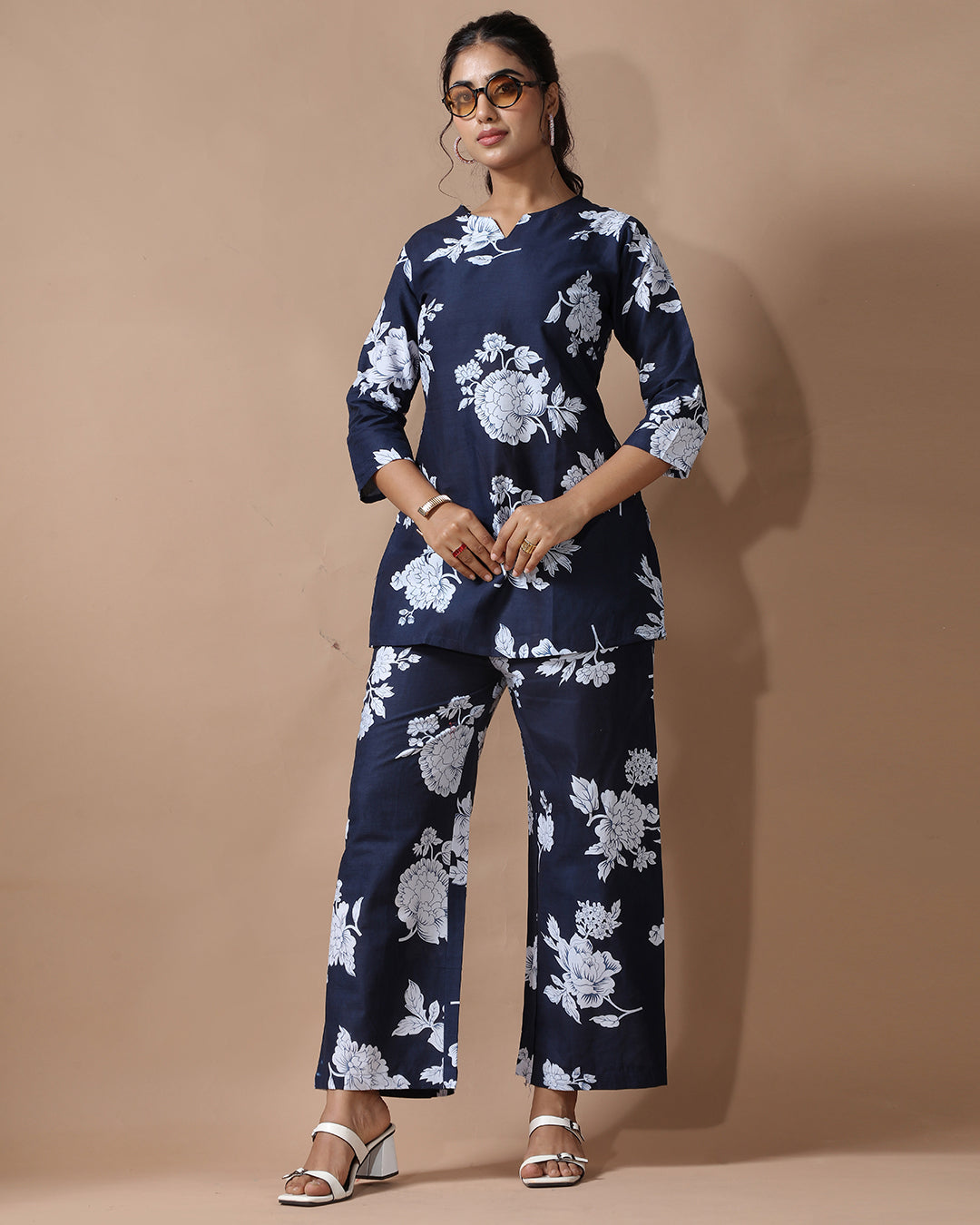 Blueberry Pure Cotton Co-ord Set