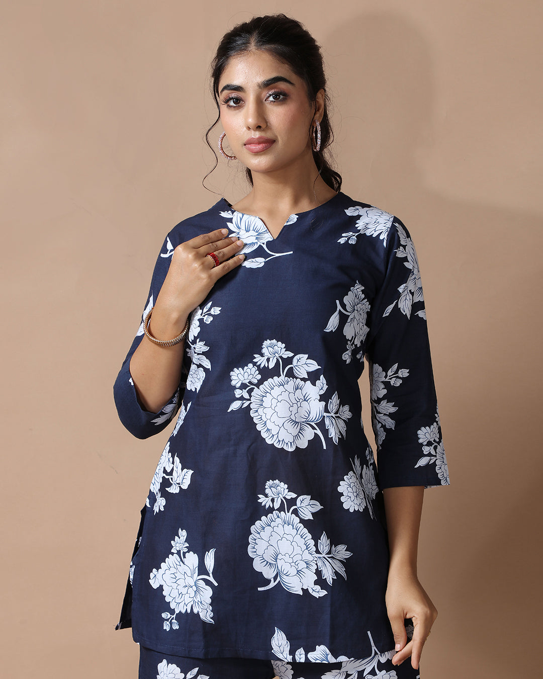 Blueberry Pure Cotton Co-ord Set