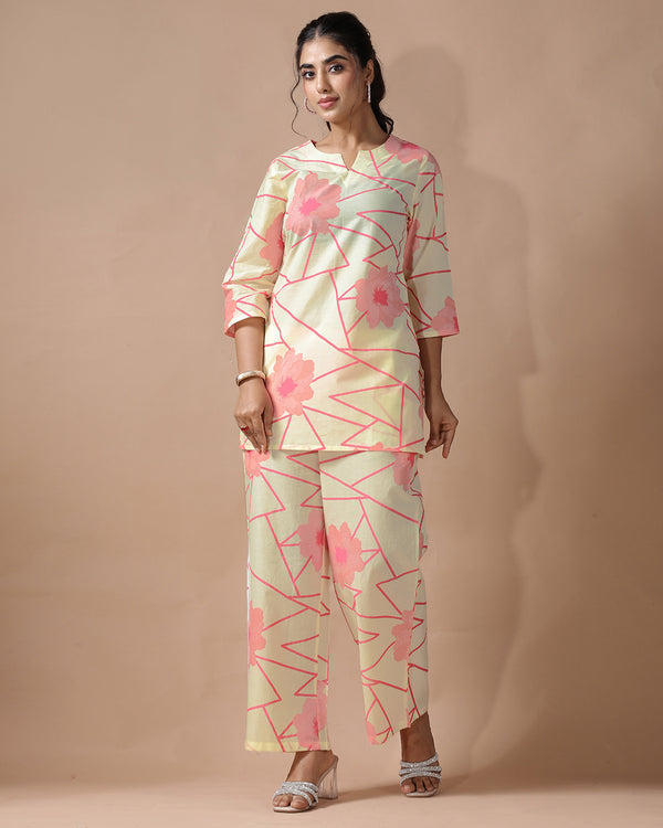 Soft Pastel Pure Cotton Co-ord Set