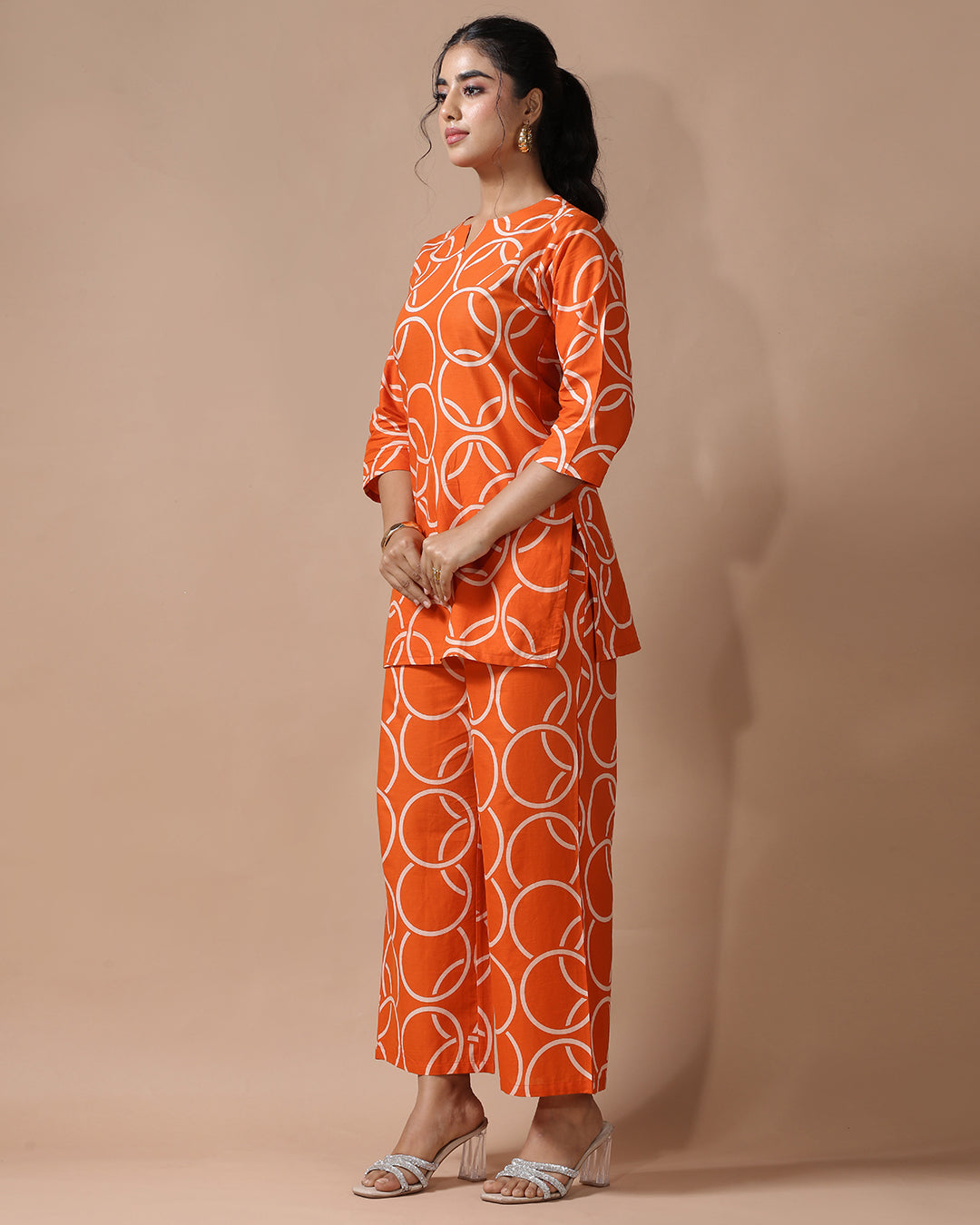 Saffron Pure Cotton Co-ord Set