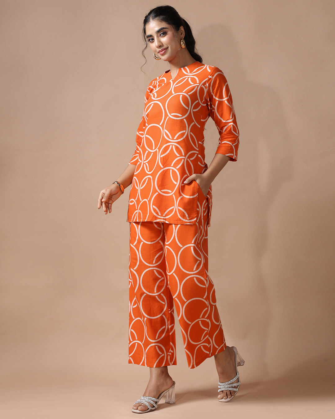 Saffron Pure Cotton Co-ord Set