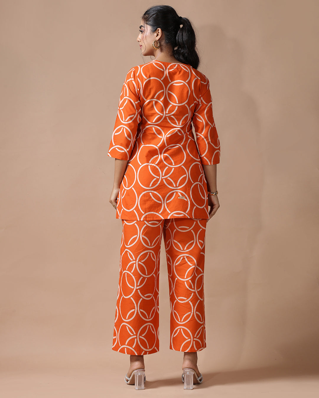 Saffron Pure Cotton Co-ord Set
