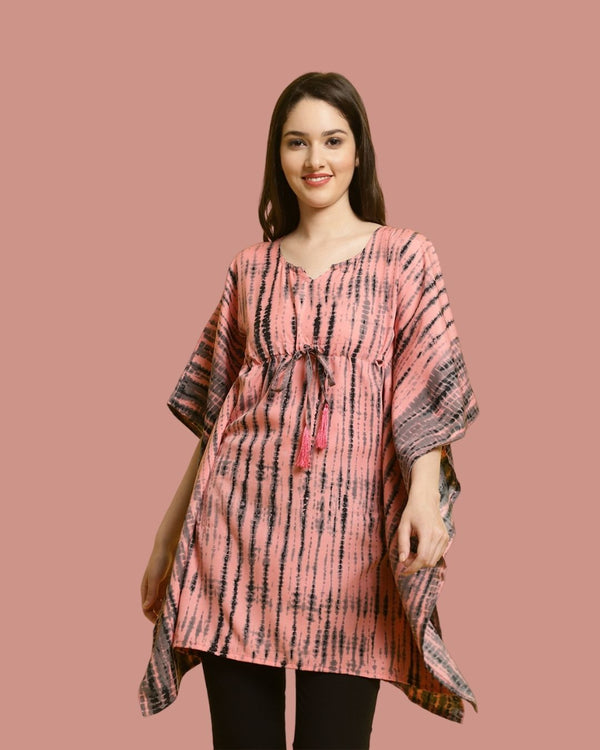 Peachy Keen Tie-Dye Kaftan