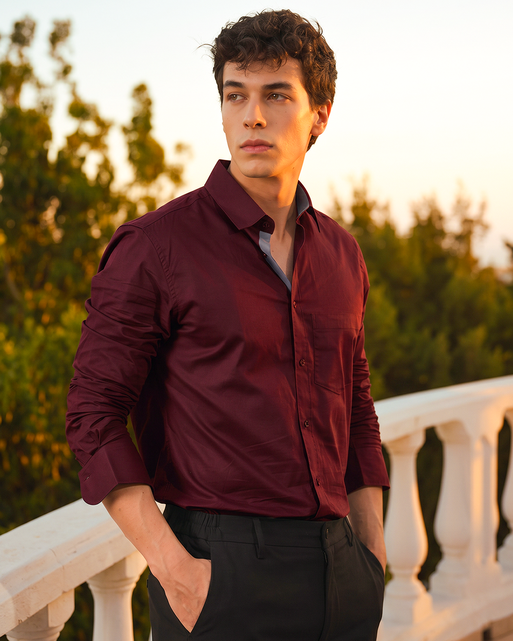 Deep Maroon Classic Shirt