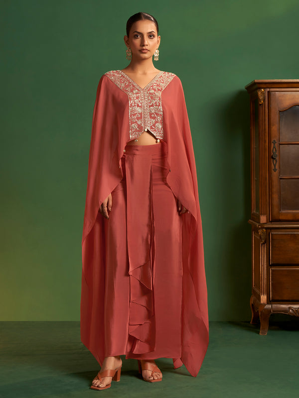 Terracotta Rose Drape