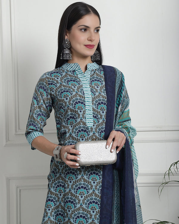 Blue Breeze Kurta Set - Set of 3