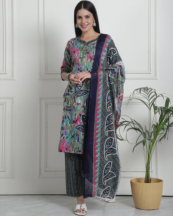 Rainbow Radiance Kurta Set - Set of 3