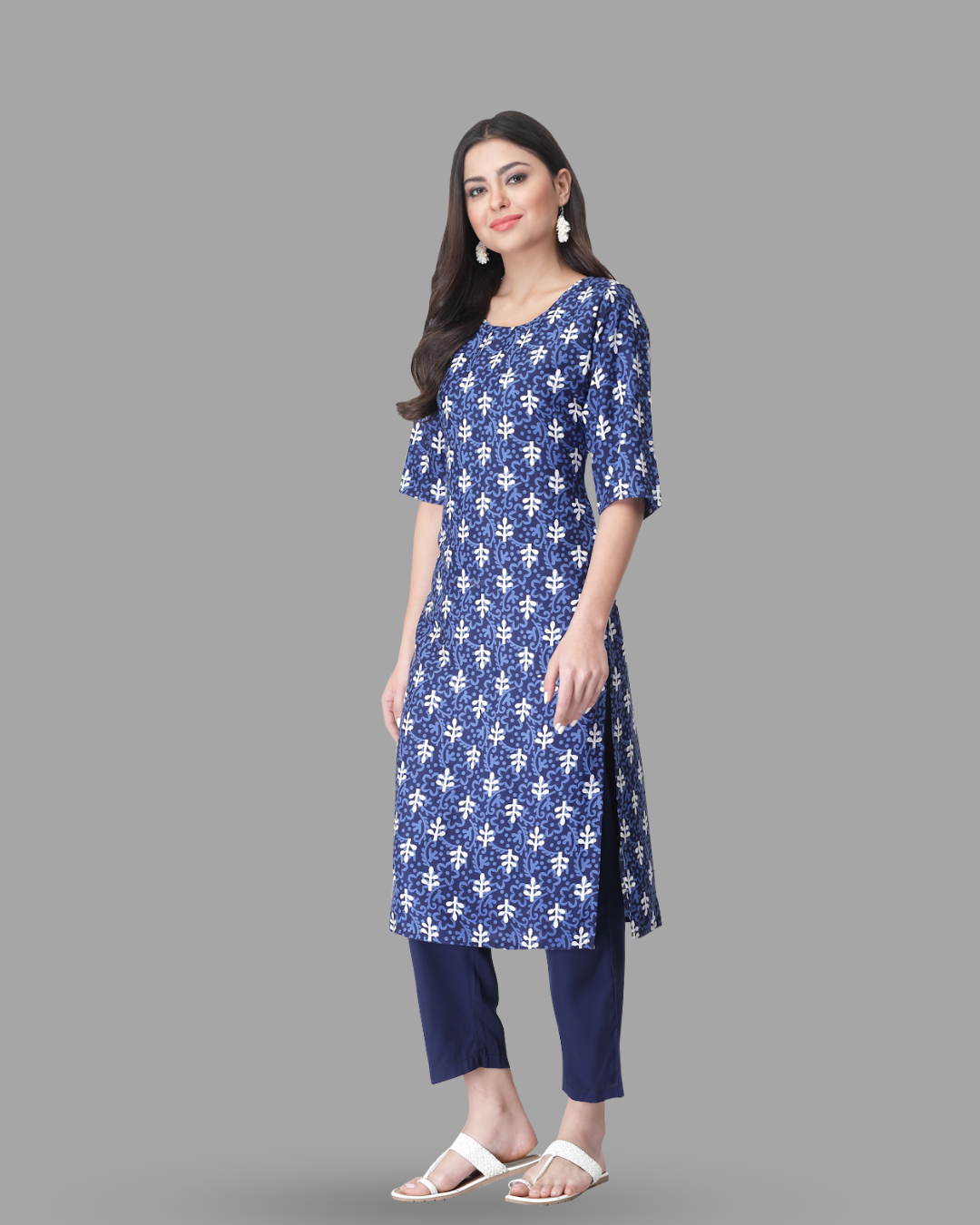 Blooming Blue Elegant Kurta With Pant