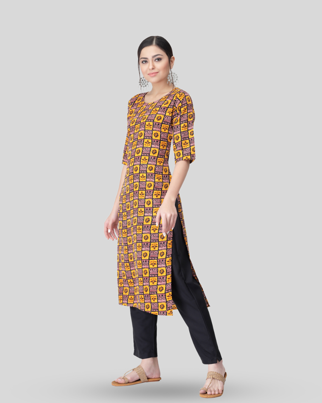 Sun-kissed Printed Kurta With Pant