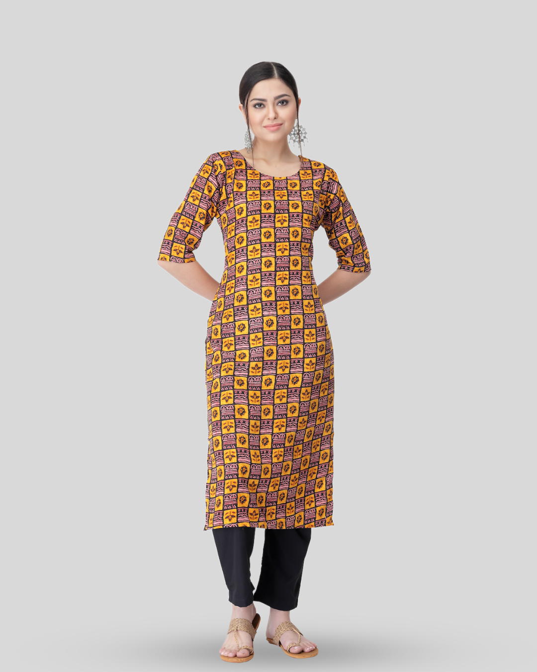 Sun-kissed Printed Kurta With Pant