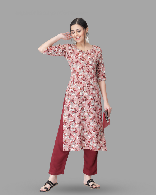 Women Printed Kurta With Pant