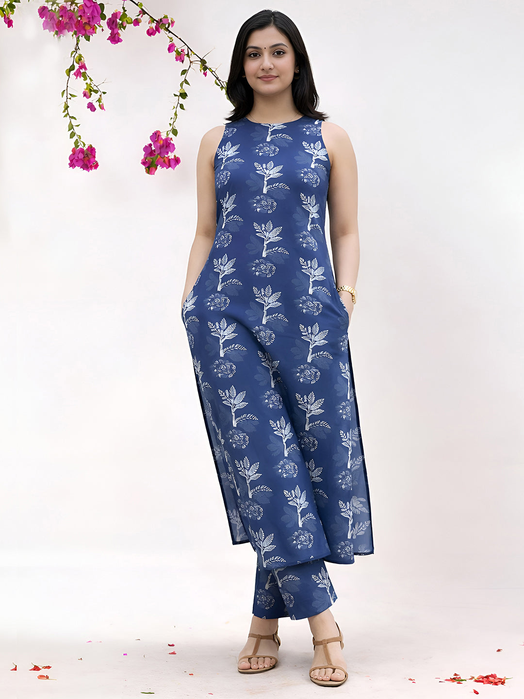 Blue Poetry Kurta Set