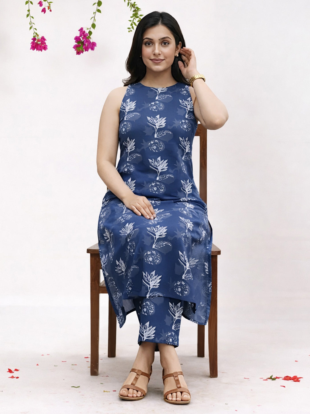 Blue Poetry Kurta Set