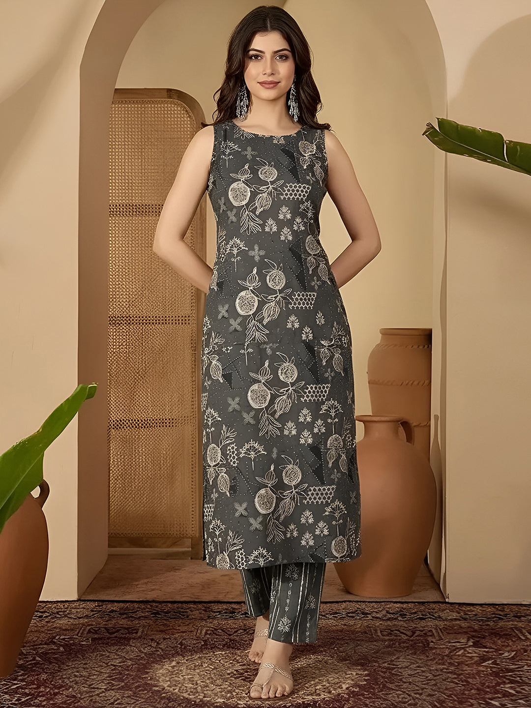 Urban Grey Glow Kurta Set