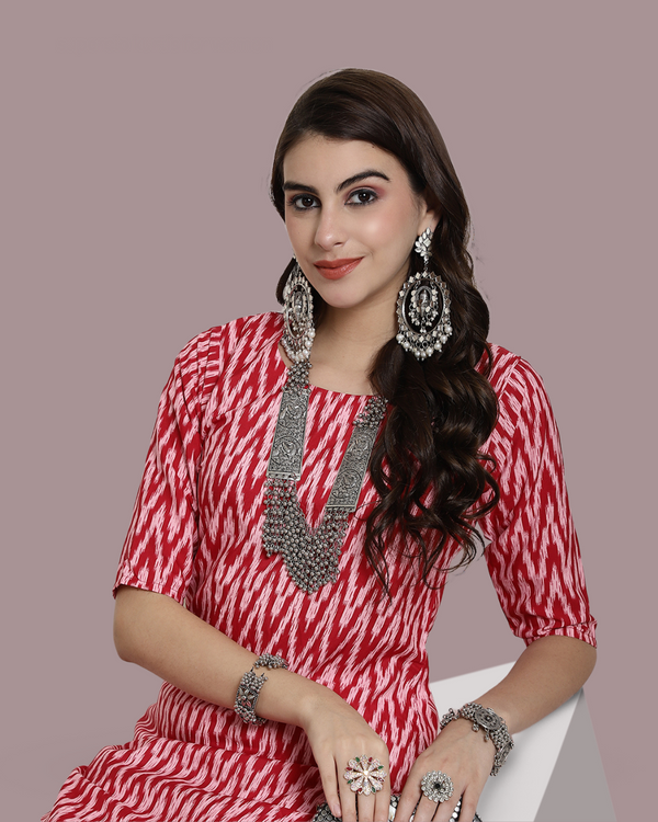 Zigzag Printed Kurta