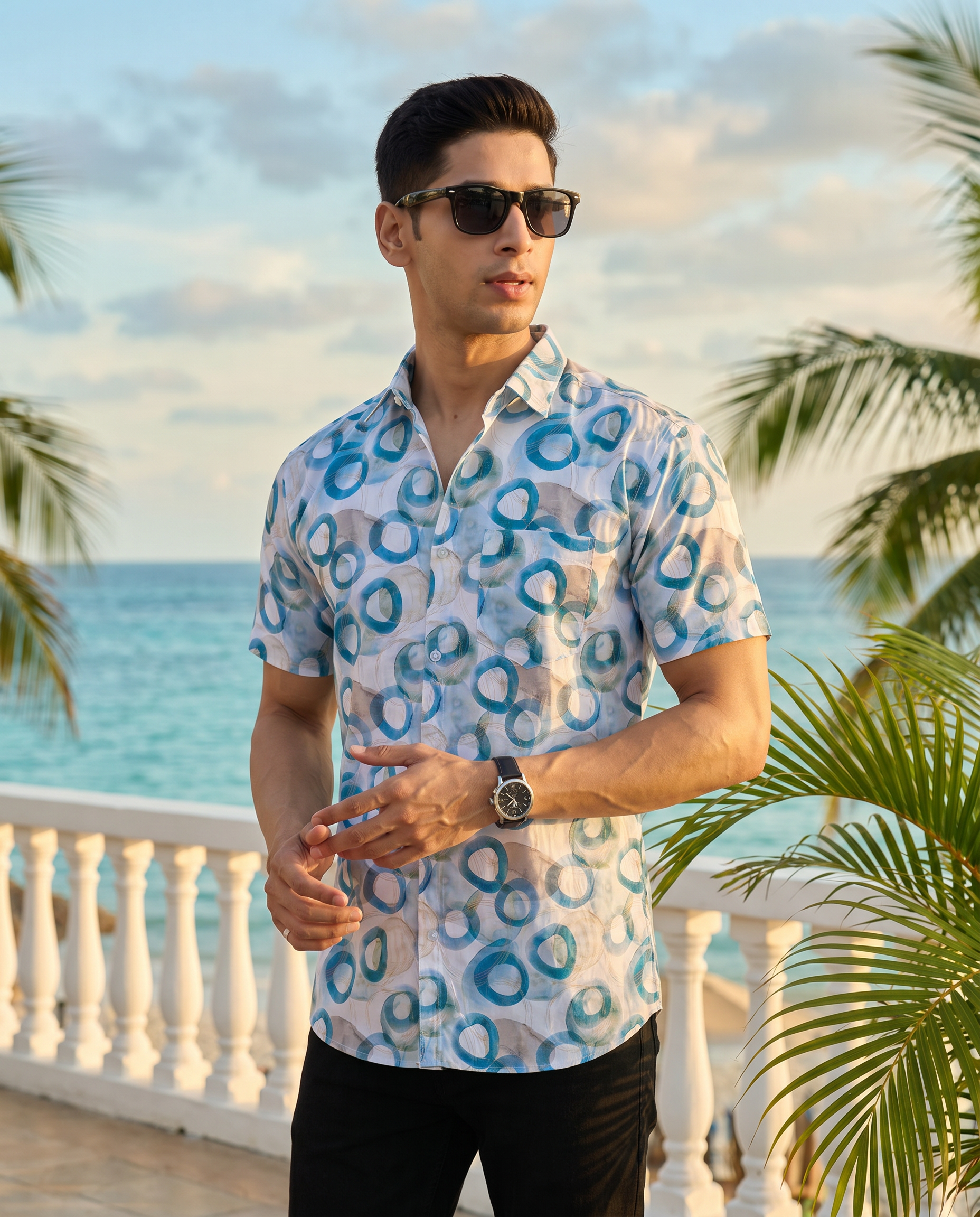 Blue Circle Splash Shirt