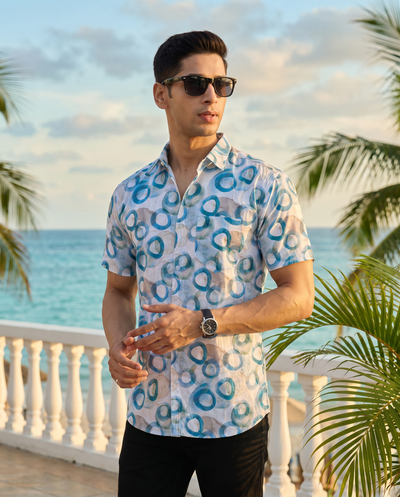 Blue Circle Splash Shirt