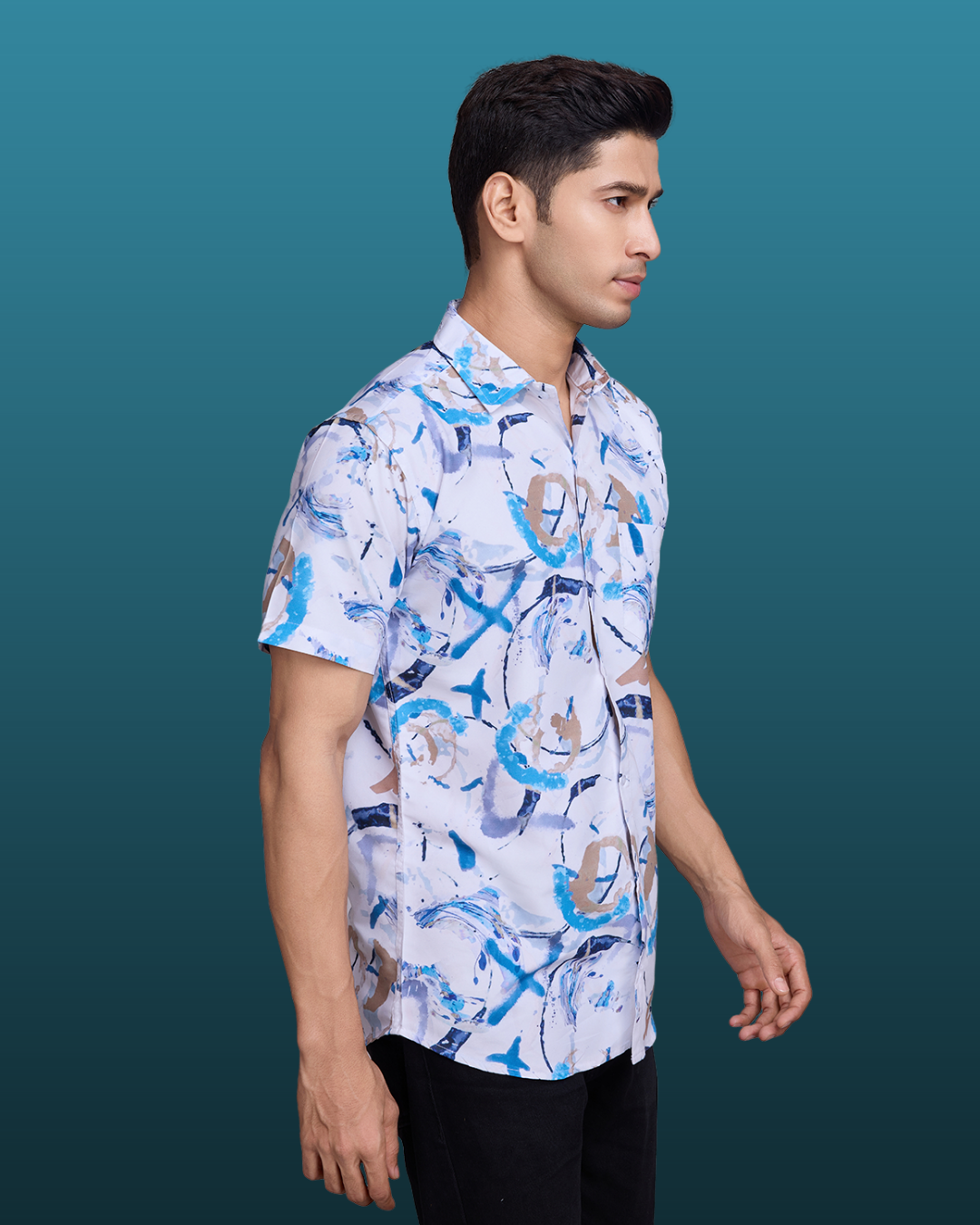 Blue Hues Printed Shirt