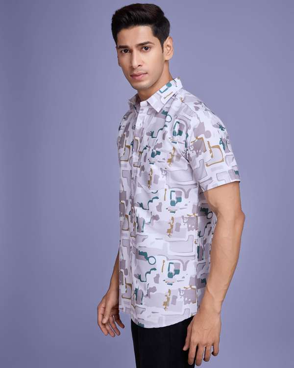 Soft Purple Print Shirt