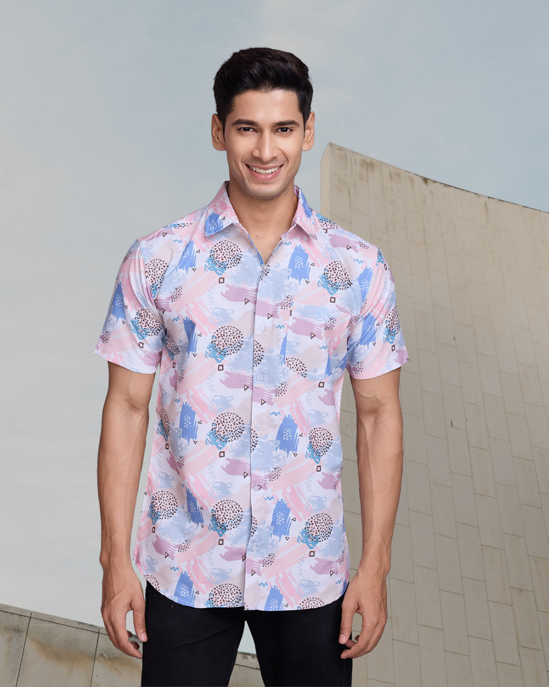 Sunset Hues Printed Shirt