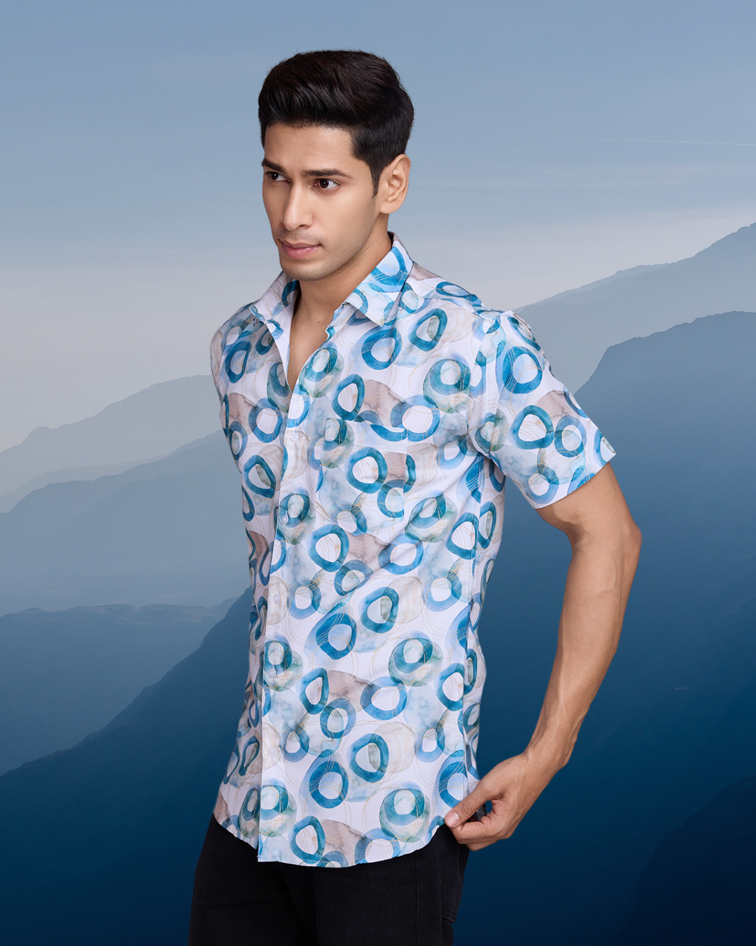 Blue Circle Splash Shirt